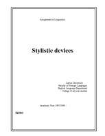 Конспект 'Stylistic Devices in the English Language', 1.