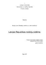 Реферат 'Latvijas Republikas nodokļu sistēma', 1.