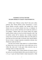 Эссе 'Dilemmas Latvijas vēsturē: Eduarda Berklava uzskatu transformācija', 1.