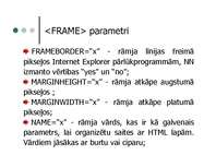 Конспект 'HTML lapu veidošana', 6.