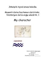 Эссе 'My Character', 1.