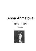 Реферат 'Anna Ahmatova', 1.