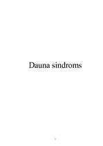 Конспект 'Dauna sindroms', 1.