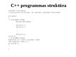 Презентация 'C++ programmas struktūra', 1.