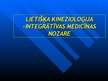 Презентация 'Lietišķā kinezioloģija - integratīvās medicīnas nozare', 1.