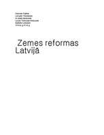 Реферат 'Latvijas zemes reforma', 1.