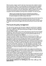 Эссе 'The Future of Quality Management', 3.