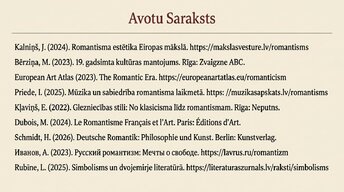 Презентация 'Romantisms', 21.