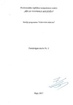 Образец документа 'RTK, Elektriskās iekārtas, īsslēguma strāvu aprēķins (patstavīgais darbs Nr.1)', 1.