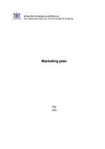 Бизнес план 'Marketing Plan', 1.