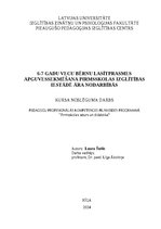 Реферат '6-7 gadu vecu bērnu lasītprasmes apguves sekmēšana pirmsskolas izglītības iestād', 1.