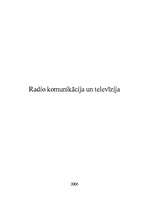 Реферат 'Radio komunikācija un televīzija', 1.