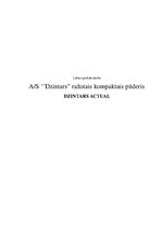 Отчёт по практике 'AS "Dzintars" ražotais kompaktais pūderis "Dzintars actual"', 1.