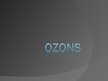 Презентация 'Ozons', 1.