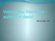 Презентация 'Viduslaiku literatūra - autori un darbi', 1.