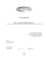 Отчёт по практике 'Prakse SIA "Consilium Optima Brokers"', 1.