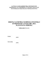 Реферат 'Eiropas Savienības kohēzijas politikas izvērtējums Latvijā 2007.-2013.gada plāno', 1.
