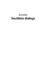 Конспект 'Sociālais dialogs', 1.