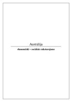 Реферат 'Austrālijas ekonomiski - sociālais raksturojums', 1.