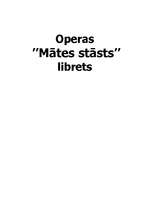 Реферат 'Operas librets "Mātes stāsts"', 3.