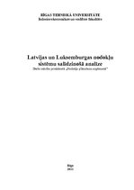 Реферат 'Latvijas un Luksemburgas nodokļu sistēmu salīdzinošā analīze', 1.