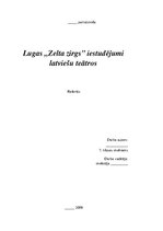 Реферат 'Luga "Zelta zirgs"', 1.