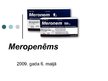 Презентация 'Antibiotika - meropenēms', 1.