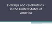 Презентация 'Holidays in the USA', 1.
