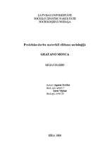 Конспект 'Praktisko darbu materiāli elitisma socioloģijā. Gaetano Moska', 1.
