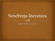 Презентация 'Senebreju literatūra', 1.