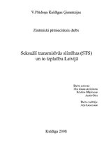 Реферат 'Seksuāli transmisīvās slimības un to izplatība Latvijā', 1.