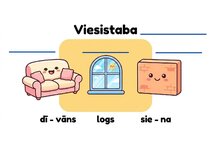 Презентация 'Latviešu valodas uzdevumi 1.–2. klasei', 5.