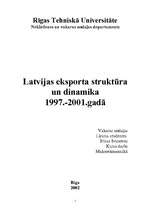 Реферат 'Latvijas eksporta struktūra un dinamika 1997.-2001.gadā', 1.