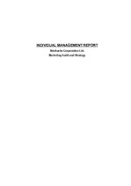 Реферат 'Individual Management Report. Starbucks Corporation Ltd. Marketing Audit and Str', 1.