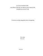 Отчёт по практике 'Pirmsskolas pedagoģiska prakse dienasgramata', 1.