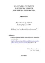 Конспект 'Pētījumu joma Latvijā: analītisks raksturojums', 1.