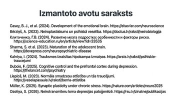 Презентация 'Kognitīvo funkciju un smadzeņu arhitektūras izmaiņas', 15.