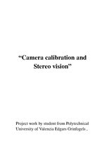 Реферат 'Camera Calibration and Stereo Vision Using Python', 1.