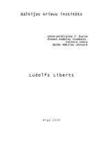 Реферат 'Ludolfs Liberts', 5.