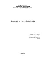 Реферат 'Transporta un vides politika Somijā', 1.