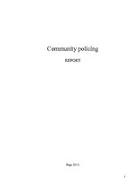 Реферат 'Community Policing', 1.