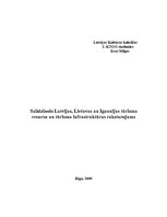 Конспект 'Salīdzinošs Latvijas, Lietuvas un Igaunijas tūrisma resursu un tūrisma infrastru', 1.