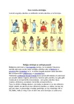 Конспект 'Seno romiešu un sengrieķu mitoloģija, dievības', 1.