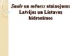 Презентация 'Saules un mēness atainojums Latvijas un Lietuvas hidronīmos', 1.