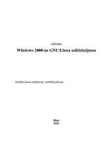 Реферат 'Windows 2000 un GNU/Linux salīdzinājums', 1.