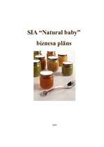Бизнес план 'Biznesa plāns SIA "Natural baby"', 1.
