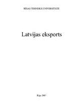 Реферат 'Latvijas eksports', 1.