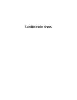 Конспект 'Latvijas radio tirgus', 3.