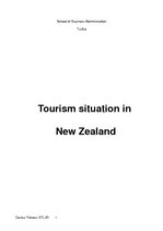 Реферат 'Tourism Situation in New Zealand', 1.