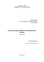 Реферат 'Personu ar garīgās attīstības traucējumiem dzīves kvalitāte', 1.